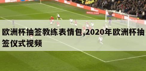 欧洲杯抽签教练表情包,2020年欧洲杯抽签仪式视频